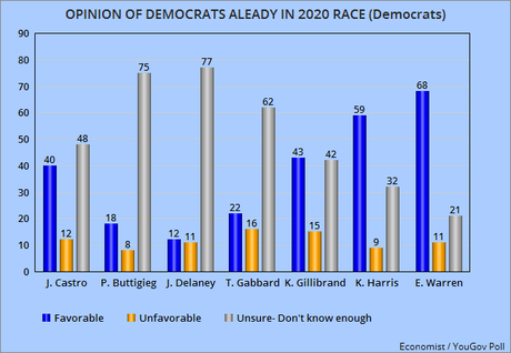 None Of The Dem. Candidates Are Really Popular (Yet)