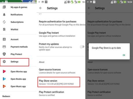 How to Update Google Play Store services in Android