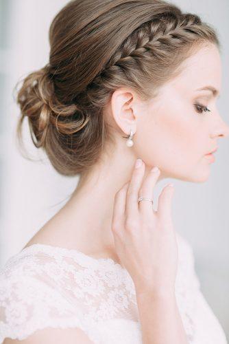 wedding beauty plan pre wedding natural makeup side braid updo bride with brown hair