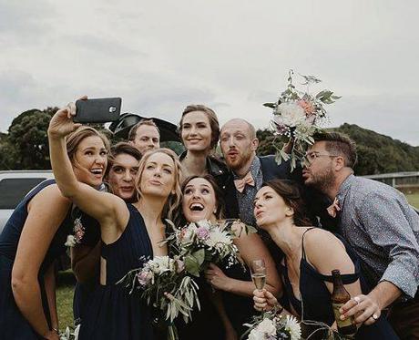 wedding tech trend live stream wedding newlyweds with guests