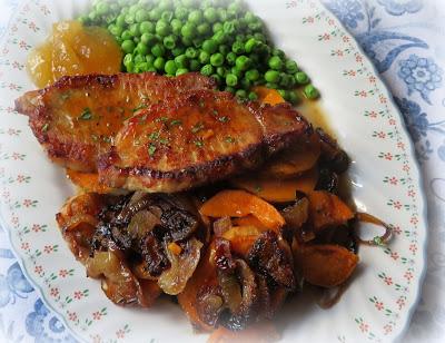 Pork Chops Baked with Sweet Potatoes