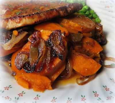 Pork Chops Baked with Sweet Potatoes