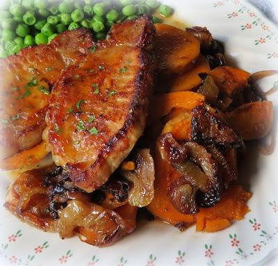 Pork Chops Baked with Sweet Potatoes