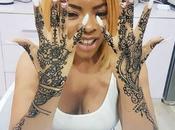 Laura Ikeji Flaunts Henna Beautifully Made Hand Photos)