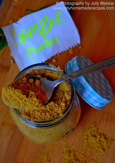 Sambar Powder Recipe, How to make Sambar Powder | Homemade Sambhar Masala