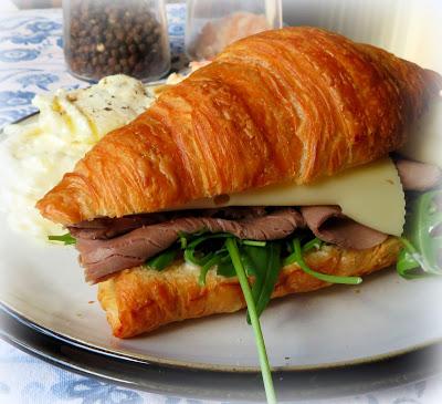 Roast Beef, Horseradish & Rocket Sandwiches