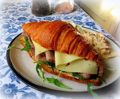 Roast Beef, Horseradish & Rocket Sandwiches