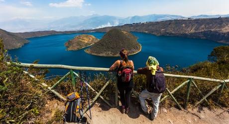 View of the Cuicocha Lake