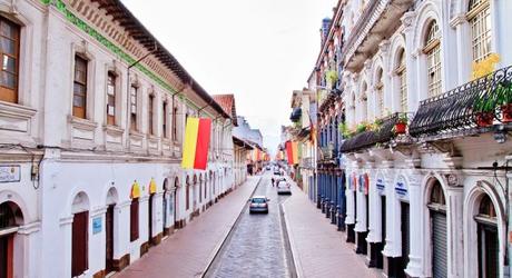 Streets of Cuenca in Ecuador