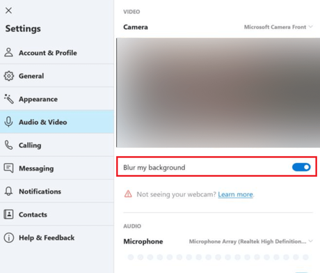 How to Enable and Use Skype Blur Background Feature skype settings - blur my background
