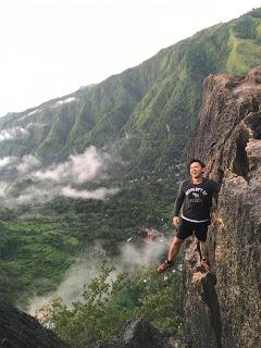 Hanging at Mt. Pamitinan cliff
