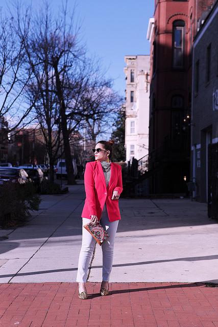 Blood Red Blazer Tanvii.com