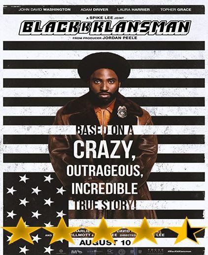 ABC Film Challenge – Oscar Nomination – K – BlacKkKlansman (2018)