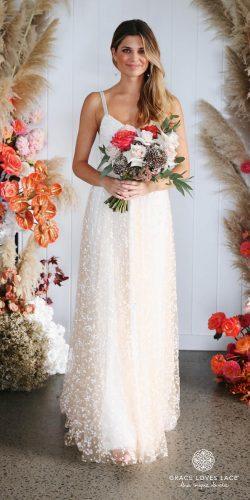 grace loves lace wedding dresses icon latest collection simple dress ivory tone classic straps menha