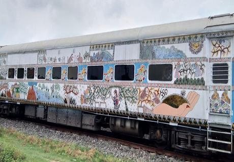 Mithila (Madhubani) livery on Train .. .. goes to Japan !! Mithila (Madhubani) livery on Train .. .. goes to Japan !!