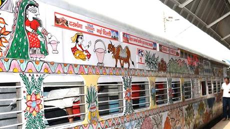 Mithila (Madhubani) livery on Train .. .. goes to Japan !! Mithila (Madhubani) livery on Train .. .. goes to Japan !!