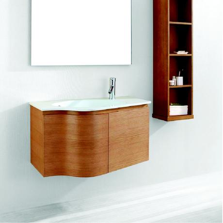 roselle single bath vanity in light oak