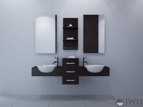 jwh living floating double vanity with vessel sinks in dark brown