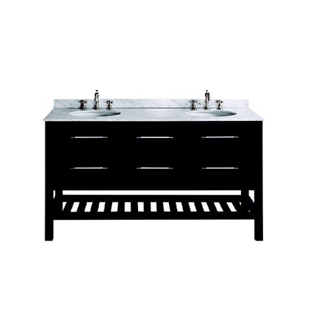 bosconi double bathroom vanity in black