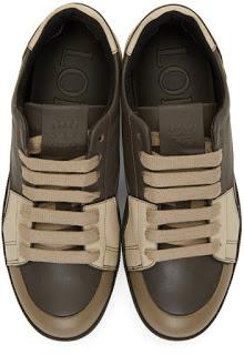 Pieces Of The Puzzle:  Loewe Taupe Puzzle Sneakers