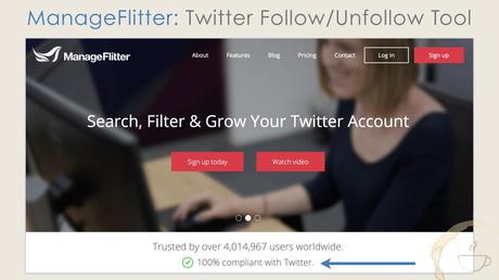 RIP ManageFlitter.com, best Twitter tool for following and unfollowing.