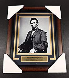 Image: Abraham Lincoln Portrait 16TH UNITED STATES PRESIDENT FRAMED 8x10 PHOTO, by Baseball Card Outlet and Sports Memorabilia