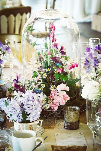 whimsical wedding decor ideas flower centerpiece Stella Photography