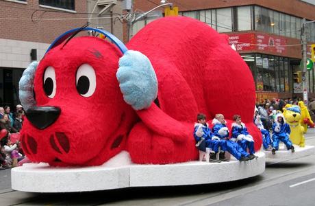 Image: Everybody's favourite big red dog at the 2009 Santa Claus Parade, Toronto, by Loozrboy on Flickr