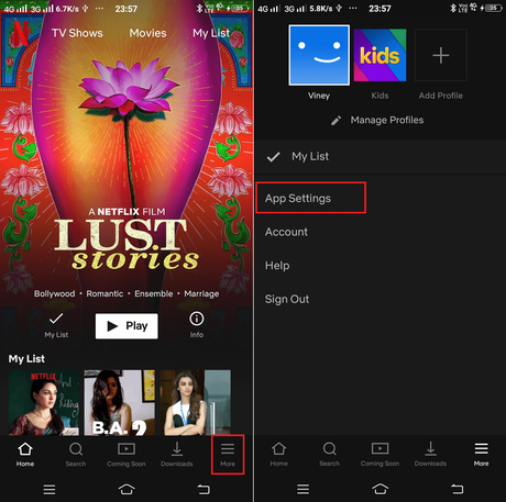 How to Download Netflix Movies & Shows for Offline Viewing on Phone netflix app settings