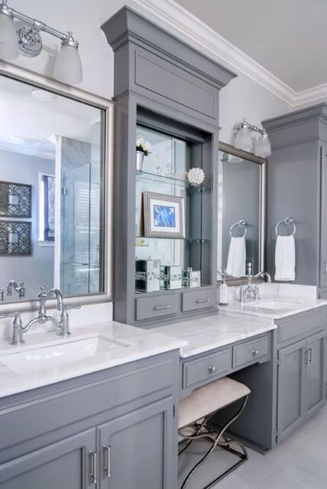 Master Bathroom Ideas with Makeup Vanity