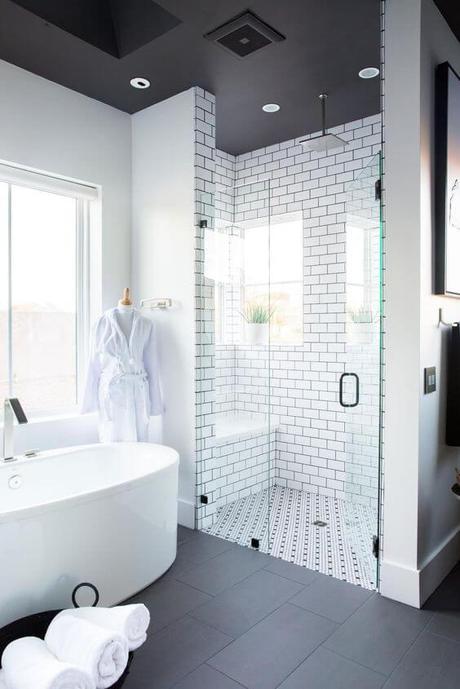 Monochromatic Color Scheme for Master Bathroom Ideas