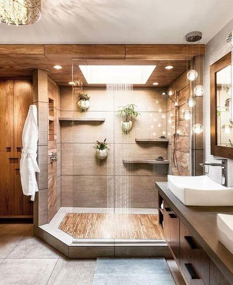 See-Through Master Bathroom Ideas Floor