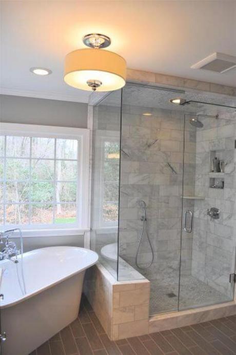 Fabric Pendant Light for Master Bathroom Ideas