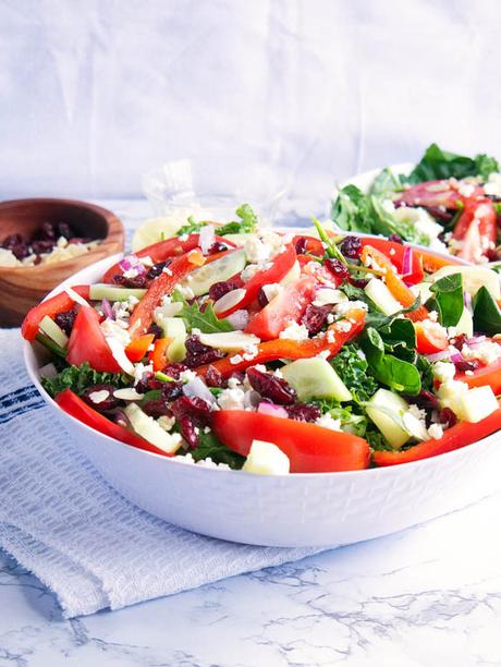 Healthy Greek Salad with Feta