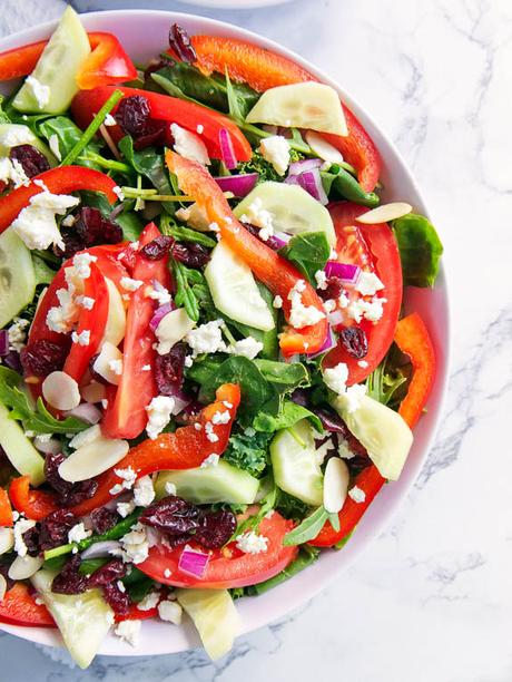 Healthy Greek Salad with Feta