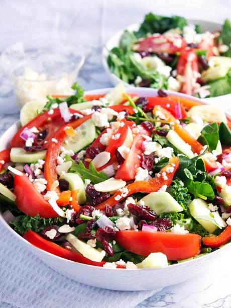 Healthy Greek Salad with Feta
