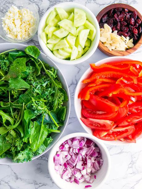 Healthy Greek Salad with Feta