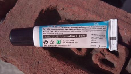 Kronokare The Frizz Kiss Cooling Extension lip Balm Review Kronokare The Frizz Kiss Cooling Extension lip Balm Review