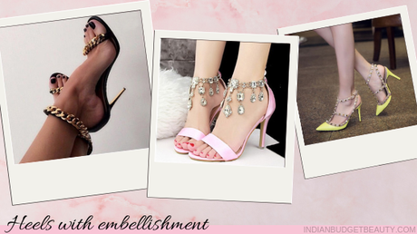 heels with embellishment high heel shoes with embellishment