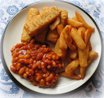 Fish Fingers, Chips & Beans