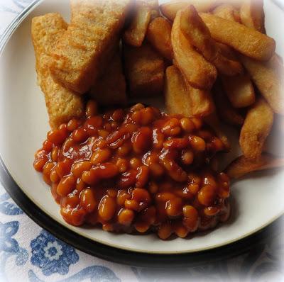 Fish Fingers, Chips & Beans