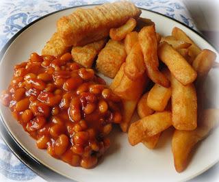 Fish Fingers, Chips & Beans