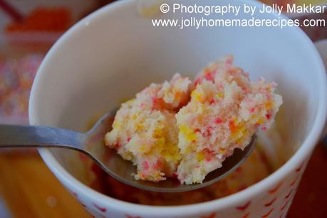 Funfetti Mug Cake, How to make Eggless Funfetti Mug Cake Recipe | Vanilla Funfetti Mug Cake