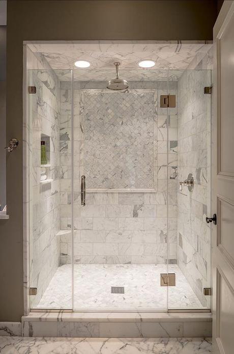 Beautiful Marble Shower Design Walk In Shower Tile Ideas
