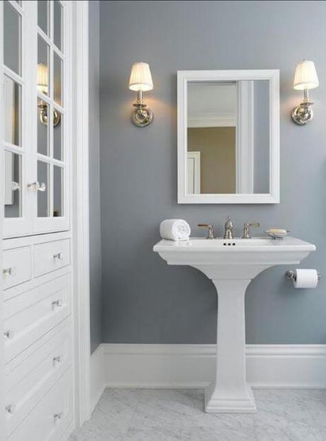 Bathroom Color Paint Ideas Benjamin Mooreâs Gray Color for Bathroom
