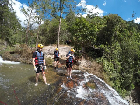 We encountered many difficulties when participating in Canyoning Dalat