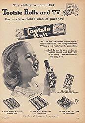 Image: The Children's Hour - Tootsie Rolls and TV - pure joy! Ad 1954, by The Jumping Frog