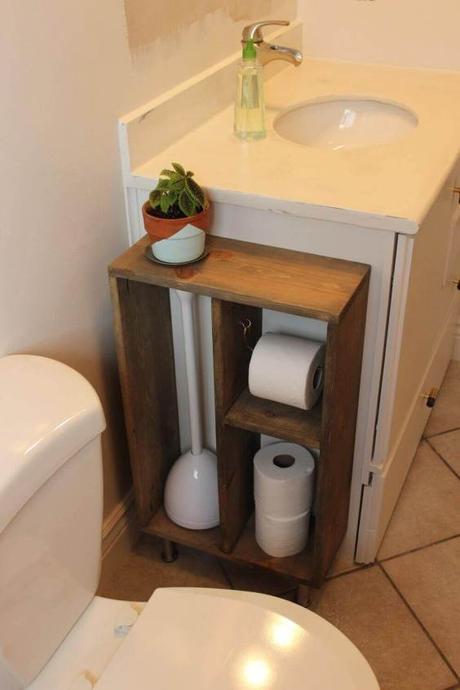 Bathroom Storage Ideas Small Sink-Side Cabinet