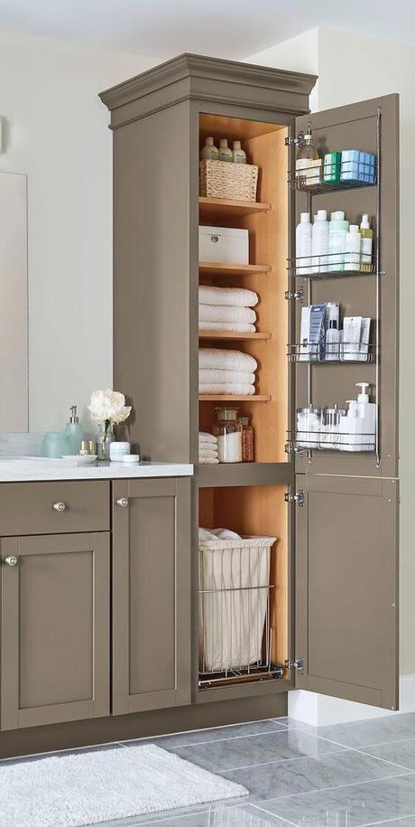 Bathroom Storage Ideas Tower Cabinet for Small Bathroom