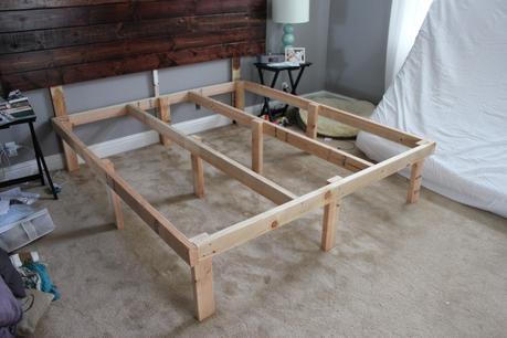 DIY King Bed Frame